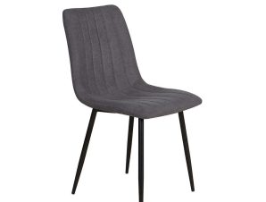 Καρέκλα All Day Black-Grey 46×56,5x87cm 03-0636 Σετ 4τμχ