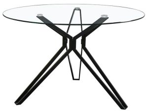Τραπέζι Noir Black-Clear D110x75cm 02-0325