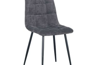 Καρέκλα Nature 03-0860 46×56,5×87,5cm Grey-Black Liberta