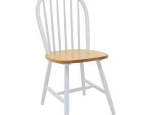 Καρέκλα Adalyn 153-000004 44×42,5x93cm White-Natural