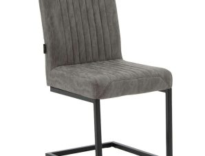 Καρέκλα Maclean 029-000148 45x61x89cm Grey-Black