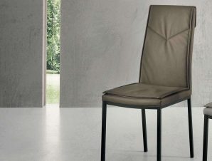 Καρέκλα Vivienne 42x60x100cm Dove Grey-Black Capodarte