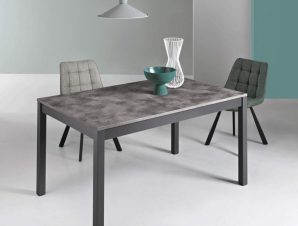 Τραπέζι Επεκτεινόμενο Caio TAV.CAIO90X140CM 140/226x90x75cm Concrete-Anthracite Ikone Casa