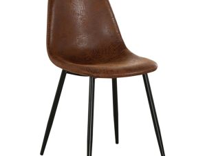 Καρέκλα Celina ΕΜ908,1 Brown 45x54x85cm Σετ 4τμχ