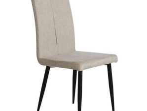 Καρέκλα Mina ΕΜ761,1 Beige 43x48x97 cm Σετ 6τμχ