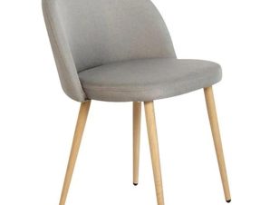 Καρέκλα Bella ΕΜ762,1 Grey 54x56x77cm Σετ 4τμχ