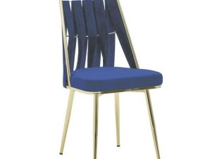 Καρέκλα 3-50-701-0008 90x40x40cm Gold-Blue Inart