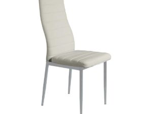 Καρέκλα Aliana Cream Βαφής 11-1339 41X50X96 cm Σετ 6τμχ