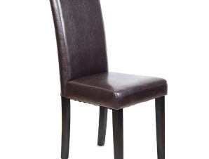 Καρέκλα Maleva-L Brown E1207 42X56X93 cm Σετ 2τμχ