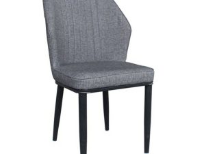Καρέκλα Delux Anthracite ΕΜ156,1 49x51x89cm Σετ 6τμχ