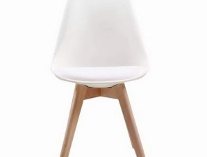 Καρέκλα Martin ΕΜ136,14 49x57x82cm White Σετ 4τμχ
